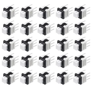 25PCS 5.8x5.8x7mm PCB DIP Tact Tactile Push Button Switch Latching 6 Pin New - Picture 1 of 4