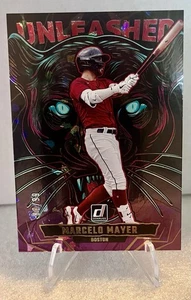 MARCELO MAYER #/99: 2025 Donruss Baseball -Unleashed Purple Ice -Red Sox - Picture 1 of 2