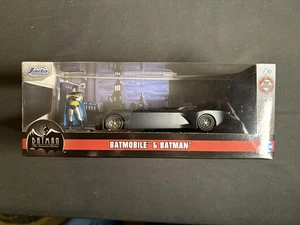 Jada Toys Batman Animated Series Batman And Batmobile 1:24 Scale  Diecast - Picture 1 of 3