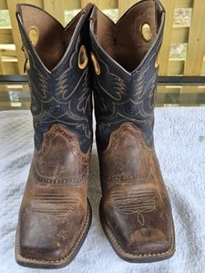ARIAT HERITAGE ROUGH STOCK ABGENUTZT BRAUN COWBOY WESTERN STIEFEL #10016239 GRÖSSE 5 - Bild 1 von 22