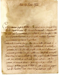 1780 Brief signiert Giovanni Maria an Francesco Lavagna Sassari Sardinien Antik - Bild 1 von 2