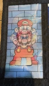 Vintage 1990 Super Mario Bros Trifold Wallet Lenticular Hologram NEW Nintendo - Picture 1 of 4