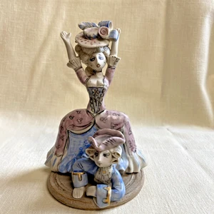 Statuina vintage Hilary Brock donna e uomo poco vestiti firmata - Foto 1 di 8