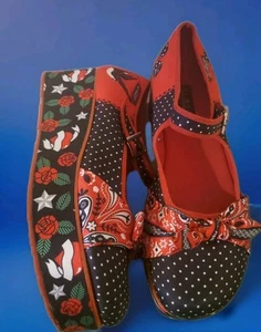Hot Chocolate Design Chocolaticas Mary Jane Platforms ED HARDY STYLE Sz 10 - Picture 1 of 22