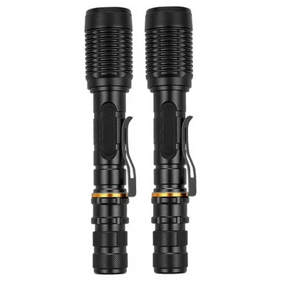 Linterna LED alimentada por 2 piezas para policía táctica XML 18650 modo de 5 zoom EE. UU. Foto 1 de 4