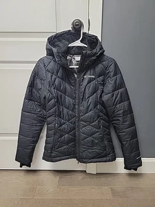 Columbia Woman's XS Black Jacket QUILTED PUFFER Omni-Heat Reflective Linining - Picture 1 of 6