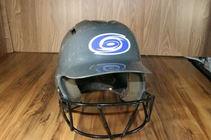 DeMarini Paradox Softball Pro Batting Helmet With full Face Guard Grey GUC - Picture 1 of 12