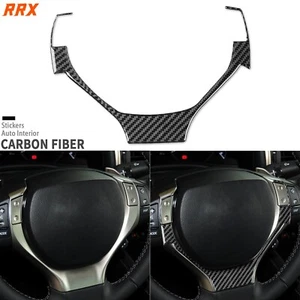 Real Carbon Fiber Dashboard Steering Wheel Panel Cover For Lexus GS GS350 12-20 - Picture 1 of 24