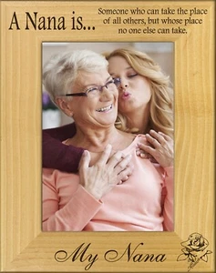 A Nana Is Laser Engraved Wood Picture Frame Portrait (8 x 10) - Picture 1 of 2