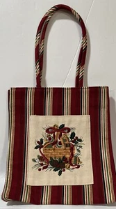 Bolso de Mano Longaberger Bordado Cartera Vacaciones 2005 Vacaciones Rayas - Imagen 1 de 5