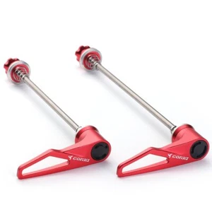Upgraded Titanium Quick Release Skewer Set for Mountain Bike Red - Picture 1 of 8