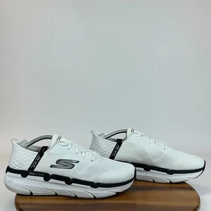Herren Skechers Slipper Max Cushioning Premier Weiß Schuhe Turnschuhe Größe 12,5 EE - Bild 1 von 9
