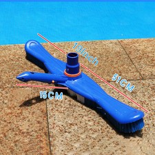 2 in 1 Vacuum Head Swimming Pool With Brush Cleaner Sewage Suction 19''