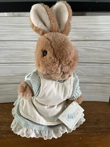 Vintage Eden Toys Beatrix Potter Mrs. Rabbit Brown Bunny Stuffed Plush 12" - Picture 1 of 12