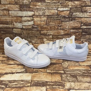 Adidas Originals Stan Smith CF White Gold 3 Strap Men’s 14 Casual Shoes fx5508 - Picture 1 of 12