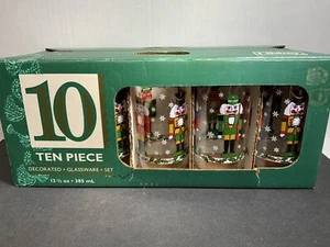 Libby 1980s Nutcracker Drink Glasses 13.5 Oz. Vintage - Picture 1 of 6