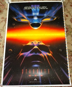 Rare Star Trek 6: The Undiscovered Country Movie POSTER 28 x 41Printers Proof  - Picture 1 of 2