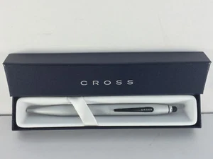 BOLÍGRAFO CROSS TECH2 PLATEADO/GRIS CON LÁPIZ ÓPTICO PARA DISPOSITIVOS DE PANTALLA TÁCTIL NUEVO - Imagen 1 de 8
