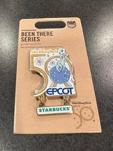 Walt Disney World Parks Epcot 50th Anniversary Starbucks Been There Series Pin - Picture 1 of 2