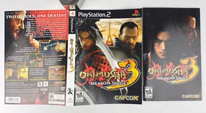 Onimusha Demon Siege 3 Sony PlayStation 2 cover art e manuale originale PS2 - Foto 1 di 3