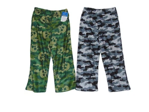Set Of Two Childrens Lounge Pants Pajamas 4-5 Boys Skulls Camo New - Picture 1 of 3
