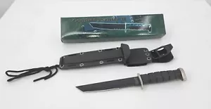 NEW Frost Cutlery Combat Fighter II 15-416B Tanto Blade Rubber Handle Knife 12" - Picture 1 of 12