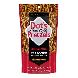 Dot's Homestyle Pretzels,Original Seasoned Pretzel Twists, 16 oz Family Size Bag - Picture 1 of 7