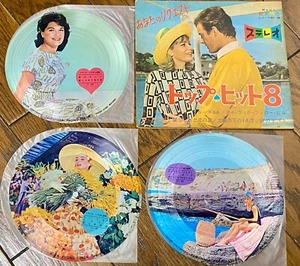 CONNIE FRANCIS, Catherine Spaak, A.Hepburn 60s JAPAN 3 FLEXI PICTURE 7" +BOOKLET - Picture 1 of 11