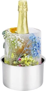 Molde de hielo, molde de cubo de hielo, molde de hielo enfriador de botellas de vino, molde de cubo de hielo de bricolaje para... - Imagen 1 de 5