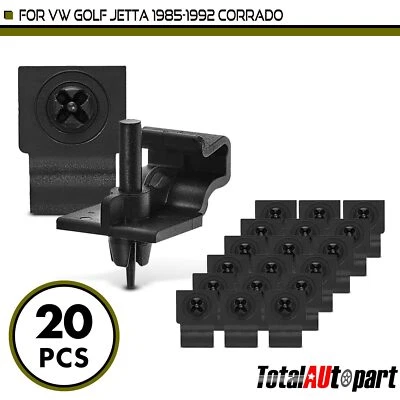 20Pcs Door Panel Clip Retainer for Volkswagen Jetta Golf Corrado 7.5 mm Nylon - Image 1 of 4