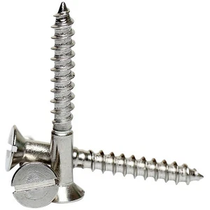 5mm/No 10 A2 TORNILLOS DE MADERA CABEZA PLANA CONTRAHUNDIDOS ACERO INOXIDABLE RANURADOS DIN 97 - Imagen 1 de 1
