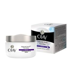Olay Natural Aura Night Nourishing Repair Cream 50 gm with Vitamin B3- Pro B5- E