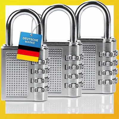 Zahlenschloss Sicherheitsschloss Vorhängeschloss Reiseschloss Bügelschloss 50mm - Bild 1 von 4