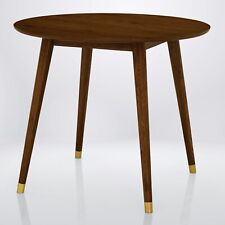 Acacia Alma 36" Solid Wood Round Dining Table / Kitchen Table / Walnut Color