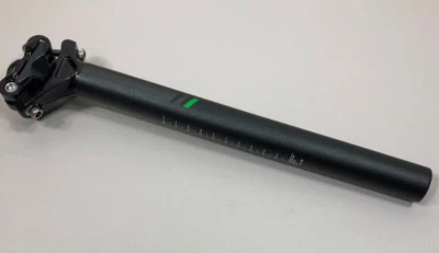 New Promax SP-270 Seatpost 27.2mm 300mm Micro Adjust Seat Post Black Grey Green - Image 1 of 2