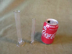 2 x TEST TUBES WITH FEET - PREDECESSOR OF THE MODERM TEST TUBE {CHEMISTRY} RARE - Picture 1 of 2