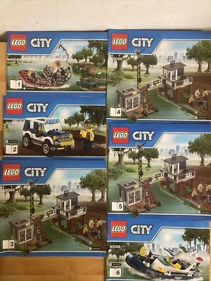 LEGO City Swamp Police Station 60069 solo manuales.completo. Sin ladrillos Foto 1 de 4