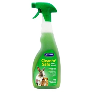 Johnsons Small Animal Disinfectant Clean N Safe Pet Litter Tray Spray 500ml - Picture 1 of 4