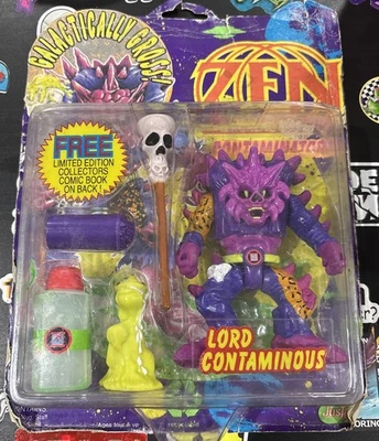 Запечатанные экшн-фигурки Zen Intergalactic Ninja Lord Contaminous JusToys 1991 TMNT - Изображение 1 из 4
