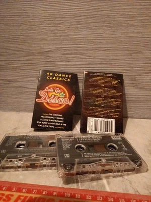 VARIOUS ARTISTS - LET'S GO DISCO - DOUBLE CASSETTE TAPE ALBUM 1993 - Image 1 of 4