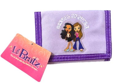 НОВЫЙ С ЯРЛЫКОМ BRATZ LIL' BRATZ ФИОЛЕТОВЫЙ ТРОЙНОГО СЛОЖЕНИЯ БУМАЖНИК 3-1/2» 4-1/2»  - Изображение 1 из 3