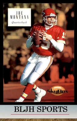 SkyBox Premium #75 1994 Joe Montana Kansas City Chiefs (4A0) Foto 1 de 2