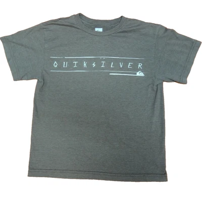 QUIKSILVER YOUTH MEDIUM SHORT SLEEVED T-SHIRT - BROWN - Image 1 of 4