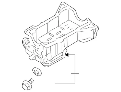 Genuine Nissan Oil Pan 11110-EA00A - Image 1 of 2