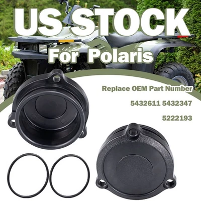 2X Front Wheel Hubcap For Polaris Magnum Scrambler Sportsman 325 335 400 425 500 - Image 1 of 4