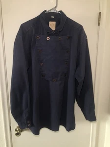 Wah Maker Bib Shirt Blue Calvary Frontier Clothing Top Men’s Size XL Made In USA - Picture 1 of 6