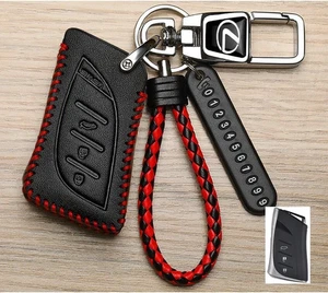 New  for Lexus ES NX RX LX LS LC500 UX250 Leather Key Fob Cover Case - Picture 1 of 4