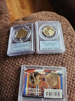 2011-S Presidential Gold Dollar Set 4 coins PCGS PR69 DCAM - Image 1 of 2