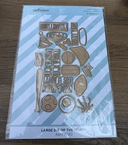 Spellbinders Large Die of the Month – April 2020 Sports & Party Set NIP - Picture 1 of 2