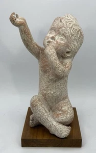 Austin Productions Nude Baby 1969 Reaching Boy/Child 16"Tall Sculpture 11 Lbs - Picture 1 of 7